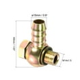 thumbnail image 2 of Unique Bargains Raccord de Tuyau Fileté Mâle 16mm Barb M14x1.5 en Acier au Carbone, 2 of 5