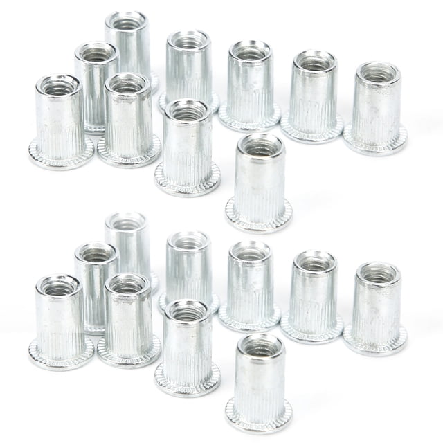 Écrou de Rivet, Alliage d'Aluminium Forte Plasticité M6 X 10 Écrou à Rivet pour Outil de Fixation de Quincaillerie