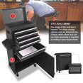 thumbnail image 4 of Odaof Big Rolling Tool Chest with Drawers and Wheels Tool Cabinet Tool Storage Removable,Rolling Tool box with Lockable Drawers, Toolbox for Mechanics Garage Workshop (Black), 4 of 8