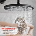 thumbnail image 5 of sumerain Matte Black Rain Shower System with 3 Modes Handheld Spray, Rough-in Valve and Shower Trim Kit Included, 5 of 11