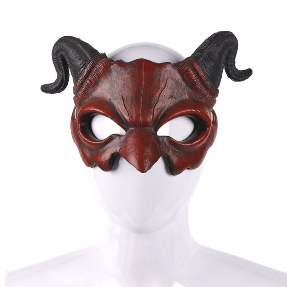 Half Face Comedy Horror Halloween Vampire Attack People Latex Party Fancy Mask 