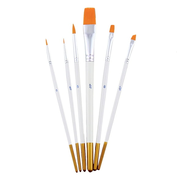 FRCOLOR Sugar Craft Pens 6PCS Rolled Fondant Decorating Pen Gumpaste Cake Painting Brushes DIY Sugar Craft Baking Tool Set (Random Number),8.78"X0.79"X0.39"