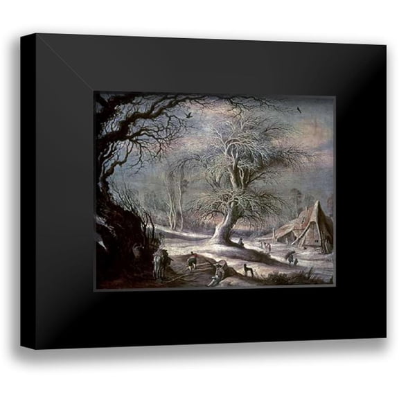 Leytens, Gysbrecht 14x12 Black Modern Framed Museum Art Print Titled - Winter Scene