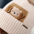 thumbnail image 6 of 2Pcs Kids Winter Hat Scarf Set, Warm Fleece Lining Girls Winter Hats with Pom, Knit Scarf for 3-12 Years Boys Girls, 6 of 8