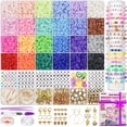 thumbnail image 1 of Kit para hacer pulseras con perlas de arcilla polimérica Gionlion 6000+, 1 of 5