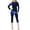 Blue, variant on Riforla Women's Swimwear Full Length Swimwear Long Sleeve Swimsuit with Hijab Cover Ups for Beachwear Conservative Bathing Suit for Women Blue XXXL