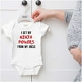 thumbnail image 5 of Get My Ninja Powers From My Uncle Romper Boys or Girls Infant Baby Brisco Brands NB, 5 of 6