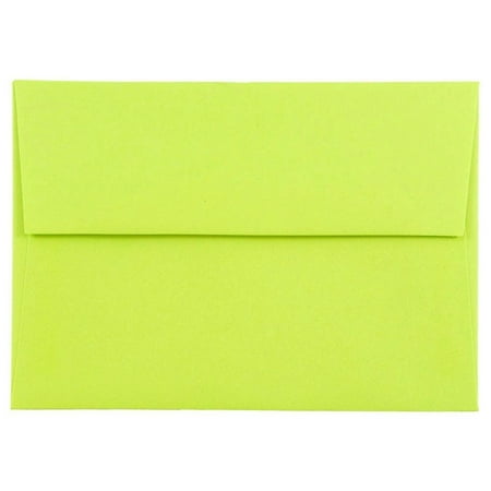 UPC: 0609722705363 | JAM Paper & Envelope 4Bar A1 Envelopes  3 5/8 x 5 1/8  Lime Green  25/Pack