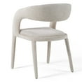 thumbnail image 4 of Modrest Faerron - Modern Light Grey Fabric Dining Chair, 4 of 8