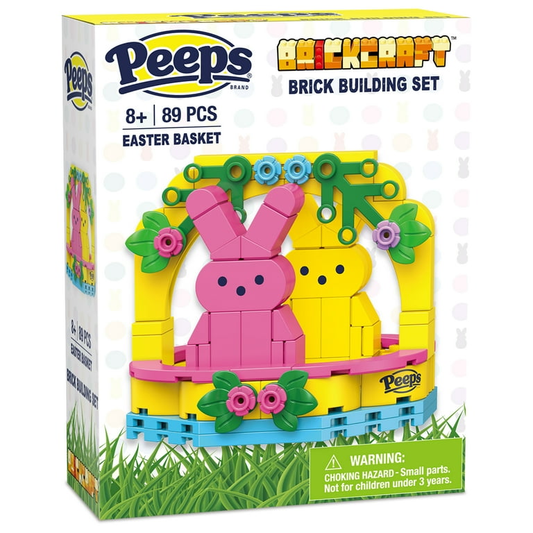 Brickcraft Peeps Easter Basket Pink & Yellow Brick Building Kit