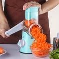 thumbnail image 3 of Trancheuse de Concombre Haute Efficacité, Trancheuse Multifonctionnelle, Rouleau Manuel Rotatif, Machine à Trancher Stable, pour Légumes Pommes de Terre Bleu Ciel, 3 of 8