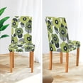 thumbnail image 3 of Yayeee 4 Pack Dining Chair Covers Stretch Parson Chairs Slipcovers Seat Protector, Gray Floral, 3 of 6