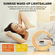 GPED LED Display Table Lamp Digital Alarm Clock, Wireless Charging