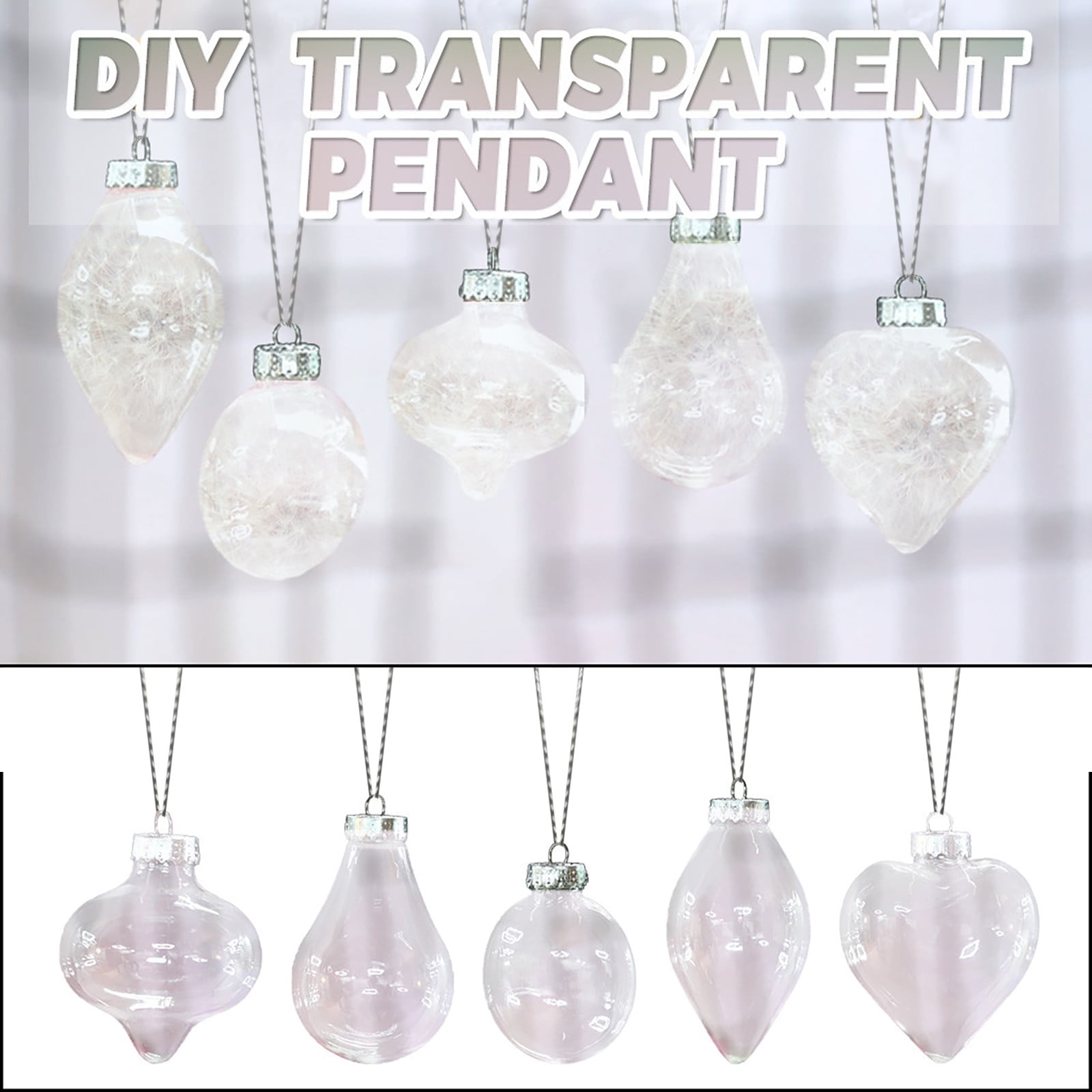 12 Pcs Clear Plastic Ornaments 4" Clear Christmas Ornaments Balls Plastic Fillable Christmas Ball Ornaments Set DIY Clear Ornament Balls for Crafts,Christmas Tree,Xmas decor,Birthday,Wedding Party