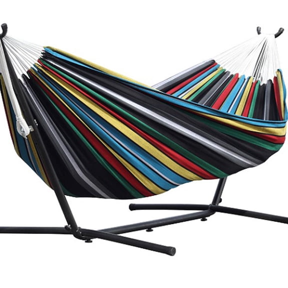 Vivere's Double Hammock Combo with 9' Stand