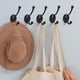 thumbnail image 5 of Ganchos para abrigos, paquete de 6 ganchos de pared, ganchos para toallas, ganchos de metal para abrigos con tornillos para dormitorio, abrigos, sombreros, baño, cocina, 5 of 6