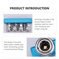 thumbnail image 5 of MERRYHAPY Trousse de Raccords d'Air en Acier Inoxydable pour Compresseurs d'Air 1 Ensemble, 5 of 5