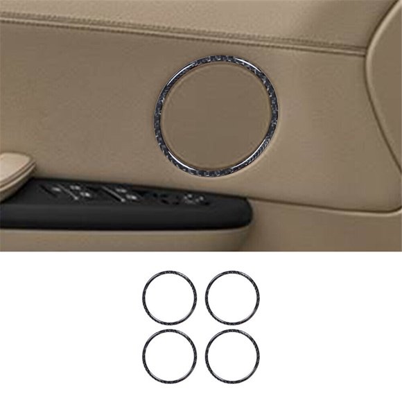 4pcs Carbon Fiber Door Horn F for Ram e Cover Trim for BMW X3 F25 X4 F26 2011-2017