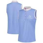 Women's-Fairway & Greene Light Blue 151st Kentucky Derby Kendall Sleeveless Polo