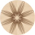 thumbnail image 1 of Ahgly Company Machine Washable Indoor Round Transitional Bronze Brown Area Rugs, 3' Round, 1 of 7