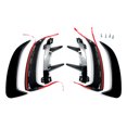 thumbnail image 3 of BFY Auto Rear Bumper Air Vent Spoiler Cover Trims Decor for Mercedes Benz A-Class W177 A200 A220 A35  2019-2021, Glossy Black, 3 of 5