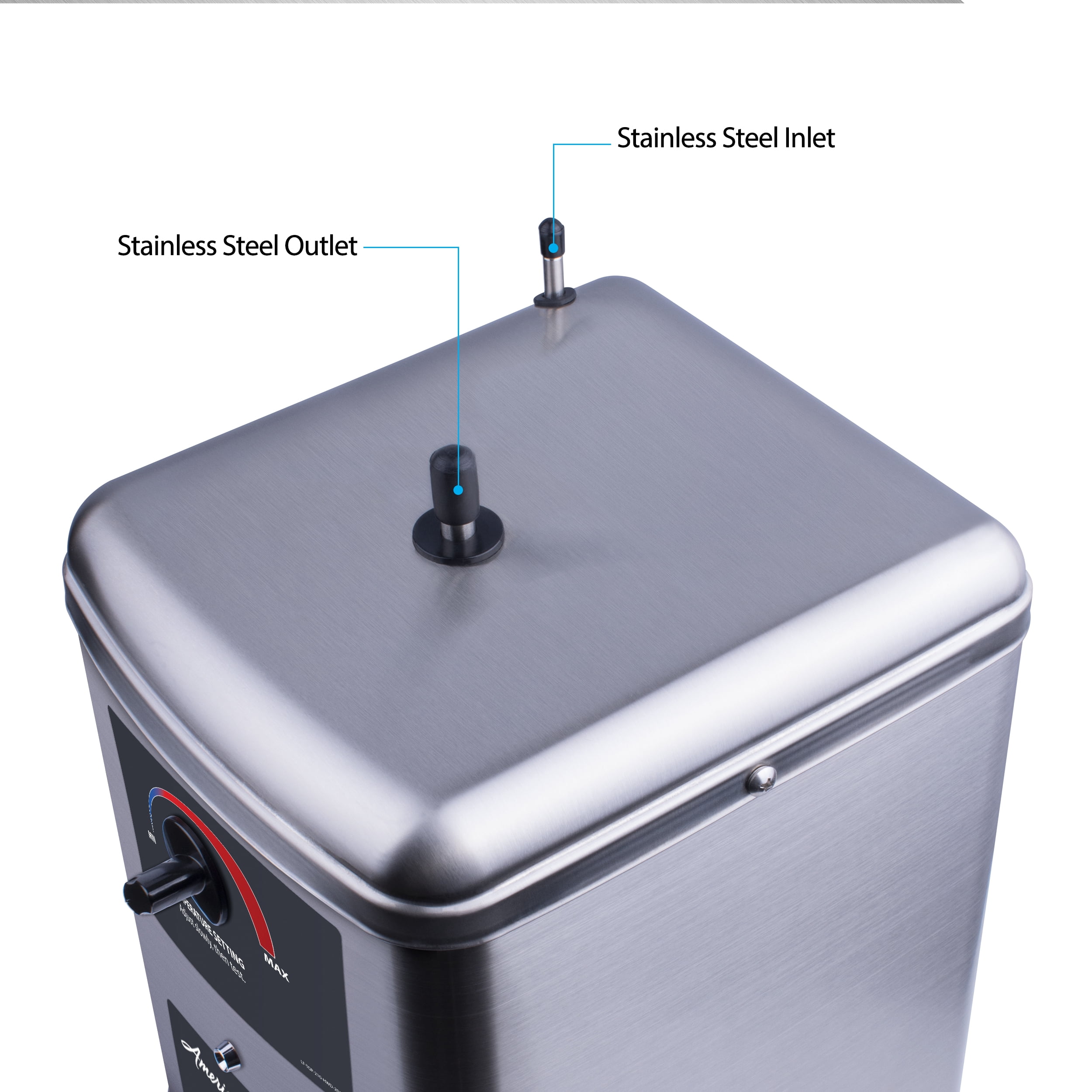 American Standard Kitchen Hot Water Dispenser 1300W with Single Handle Brushed Nickel Faucet 41-ASH-210-F570-BN