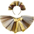 thumbnail image 2 of Falda de tul con diadema y tutú de león para niñas, disfraz de Rey León para Halloween, para fiesta de cumpleaños de niñas, 2 of 5