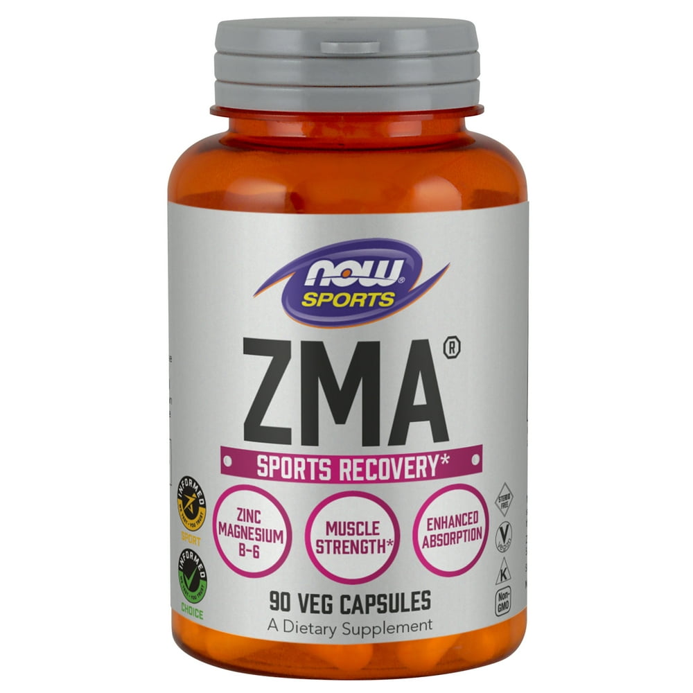 NOW Sports Nutrition, ZMA (Zinc, Magnesium and Vitamin B6), Enhanced