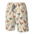 thumbnail image 5 of Naloa Funny Chicken Men's Beach Shorts, Surfing shorts, Swim trunks, Quick Dry Swim Trunks for Surfing Beach Fun - X-Large, 5 of 9