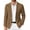 Brown, variant on Mens Sports Jacket Lightweight Casual Burgundy Blazer Slim Fit Stretch Knit Sport Coat