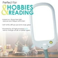 thumbnail image 4 of LED Bright Reader Natural Daylight Full Spectrum Desk Lamp Grey, 4 of 5