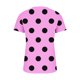 thumbnail image 3 of Tops Cortos para las Mujeres Impresas Blusas Botón Camiseta Manga Corta Cuello en V, Top de Moda para Primavera Verano, 3 of 5