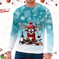 thumbnail image 1 of Chemise de Sport à Col Rond pour Hommes Manches Courtes Hiver Chandail en Molleton Sans Capuche, 1 of 3