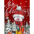 thumbnail image 1 of Cuadros Decorativos 5D bricolaje taladro redondo completo diamante pintura Navidad muñeco de nieve decoración del hogar (DG332) Likrtyny embutido en tela, 1 of 8