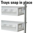 thumbnail image 4 of Household Essentials Over the Door Storage Rack, 6 Basket Door Organizer, Great for Use in Pantry as Spice Rack, White, 4 of 9