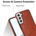 thumbnail image 3 of Allytech Wallet Case for Samsung Galaxy S22 - 2 Card Holder - Military Grade Drop Protection - Ultra Slim & Protective - Premium PU Leather Shockproof Phone Case for Women & Men - Brown, 3 of 7