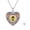 Orange-Yellow, variant on April Rose Love Urn Necklace 925 Sterling Silver Cremation Jewelry with Funnel Filler Kit
