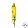 thumbnail image 2 of Vickerman Yellow Glass Incandescent Mini Bulb with Pinched Base, 2.5 Volt 170mA, 500 per Bag, 2 of 2