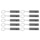 thumbnail image 3 of Silbato de supervivencia de emergencia de aleación de aluminio de 10 piezas, doble tubo, de alta frecuencia, con llavero, color negro, 3 of 14