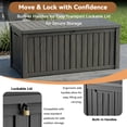 thumbnail image 6 of EasyUp 120 Gallon Resin Deck Box, Lockable Patio Outdoor Storage Box for Furniture, Garden Tools and Tools Storage, Waterproof Outside Storage Boxes, 6 of 6