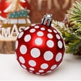 thumbnail image 3 of Colgantes decorativos con tema de colores delicados y colgantes brillantes para árbol de Navidad, 60mm, 30 piezas, 3 of 5
