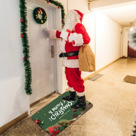 

New Santa Non Mat Home Bathroom Living Room Entrance Velvet Carpet