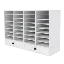 Dwellnix PVC 32 Slots Shelf Organizer Desk Accessories Folders File Mail Sorter Rack