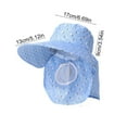 thumbnail image 3 of hengsof Fishing Hat for Men & Women, Outdoor UV Sun Protection Wide Brim Hat with Face Cover & Neck Flap Labor Breathable Sun Hat, 3 of 6