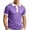 Purple, variant on UDAUDU Men's Casual Short Sleeve Polo Shirts Cotton Stretch Collar Tee Breathable Soft Summer Vacation Golf Shirts L