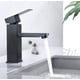 thumbnail image 5 of ZHAOCHENG Grifo de baño ZTFORUS de acero inoxidable negro con manija cuadrada, mezclador de lavabo, agua fría y caliente, grifo de lavado de manos desmontable., 5 of 5