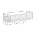 thumbnail image 2 of Cagogo Clearance Under $5 Hanging Storage Baskets Organizer Wall Mount, Metal Wire Storage Bin Rack for Kitchen Bathroom Shower Spice Shelf Home Decor Essentials with Hooks, 2 of 6