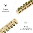 thumbnail image 5 of HEMOTON 4 Pcs 10 Hole Copper Ground Neutral Bar Distribution Wire Screw Terminal Device, 5 of 6