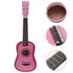 thumbnail image 3 of Guitarra acústica folk de 23 pulgadas, instrumento musical para principiantes, guitarra de 6 cuerdas, juguete para niños (rosa), 3 of 7
