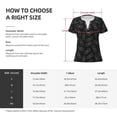 thumbnail image 4 of Uemuo White Pineapples Drawing Women's Deep V-Neck Low Cut Tops - Casual Loose Fit with Stainless Steel Loop, Soft, Breathable, Perfect for Office, Travel, and Daily Wear-X-Large, 4 of 5